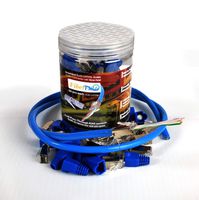 Shielded ESD Internet Network Connector (RJ45 CAT5e/5 Shielded end-Pass-Through 50pieces one Piece Ethernet Modular Plugs with 50 Strain Relief) for 24AWG Shielded Cable