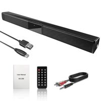 Soundbar TV Sound Bar, Geekroom 2.0 Channel Wired & Wireless Soundbar Speaker Home Theater with Remote Control Dual Connection Methods for TV PC Smartphones Music and Movie