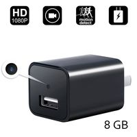 Mini Nanny Camera Plug - 1080P Wall Charger for Pet Baby Monitor, Home Security Camera Motion Detection Indoor Camera with 8 storage