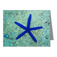 Note Card Blue Starfish on Sand