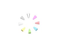 Apple Pencil Tip Film 8 Colors Replacement Nibs Cover for Apple Pencil Ⅰ&Ⅱ