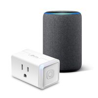 Echo (3rd Gen) Charcoal Bundle with TP-Link simple set up smart plug