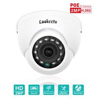 lookcctv IP Camera, 2MP Mini Dome POE Indoor Security Surveillance HD Camera Weatherproof,2.8mm Lens 33ft Night Vision IR Cut Day/Night HD