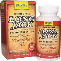Natural Balance Long Jack Power Max 200 Mg Supplements, 60 Count