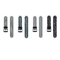 Tkasing Replacement Silicone Smart Wrist Watch Accessory Band Strap for Garmin Forerunner 220/230/235/620/630, (4A)