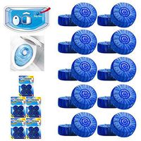 Lot of 20 Automatic Bleach Toilet Bowl Tank Cleaner Blue Tablets Flush Cleaner