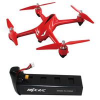 New MJX Bugs 2 B2W Monster with 5GHz WiFi FPV 1080P Camera GPS Brushless Quadcopter,Nacome (Black:1800mAh Battery)
