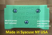 New Intro Price EGo 56V Wall Dock, Mount, Store EGo Battery, USA PN# E56-WD