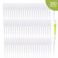 350PCS 0.2ml Disposable Mini Transfer Pipettes, moveland Plastic Essential Oils Pipettes Dropper Makeup Tool