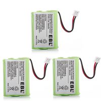 EBL Pack of 3 Rechargeable Replacement Battery Compatible with AT&T 89-1323-00-0 Motorola SD-7501 Vtech 27910 I6725 RadioShack 23-959 Home Handset, 3.6V 800mAh