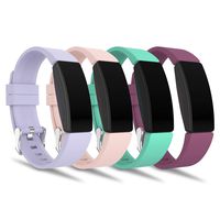 Compatible with Fitbit Inspire HR Bands for Women Men Large Small, Adjustable Replacement Wristbands for Fitbit Inspire and Inspire HR and Ace 2, Lavender, Pink, Teal, Wine, Large