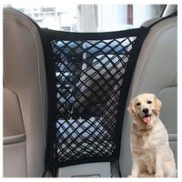 FALCALE Pet Barrier Dog Car Net Barrier with Auto Safety Mesh Organizer Baby Stretchable Storage Bag Universal for Cars, SUV, Truck -Easy Install,Safer to Drive with Children and Pets