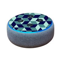 MightySkins Skin Compatible with Amazon Echo Dot (3rd Gen) - Geo Tile | Protective, Durable, and Unique Vinyl Decal wrap Cover | Easy to Apply, Remove, and Change Styles | Made in The USA