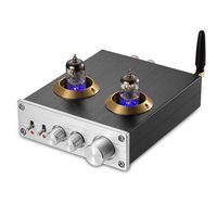 Nobsound Bluetooth Vacuum Tube Power Amplifier Class D HiFi Digital Audio Amp 100W (50W×2) (Silver)