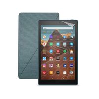 Fire HD 10 Tablet (64 GB, Twilight Blue, With Special Offers) + Amazon Standing Case (Twilight Blue) + Nupro Screen Protector (2-pack)