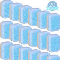 20 Pieces Dishwasher Detergent Dishwasher Cleaner Dishwashing Tablets Cleaning Tools for Kitchen Tableware Cleaning