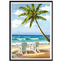 Toosvan DIY 5D Diamond Painting for Adults, Sunflower Wall Art Decor Cross Stitch Kit Crystals Pictures 5D Diamond Painting Embroidery Home Decor Craft (D)