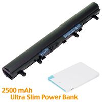 BattpitTM Laptop/Notebook Battery Replacement for Acer Aspire E1-532-2635 (2200mAh / 33Wh) with 2500mAh Power Bank/External Battery for Micro USB & USB Type C.