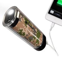 Datexx Power Now USB Mobile Phone Battery Charger with Smart Jack and LED Lantern - Retail Packaging - Camo