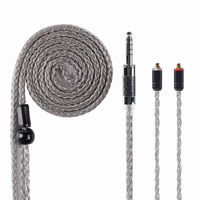 Balanced MMCX Earphone Cable,4.4mm 16 Core HiFiHear Audio Upgrade Connector Cable,Silver Plated Copper Replacement Cable for Shure 846 535 215 315 425 TIN T2 T2Pro MAGAOSI K5 LZA4 A5 (MMCX 4.4mm)