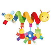 Yuniole 18 x 9cm Kids Baby Activity Spiral Wrap Toy Crib Bed Stroller Pram Around Hanging Cute Plush Animal Early Education Teether Puzzle Infant Gifts
