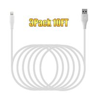 iPhone Charger 10 FT MFi Certified Extra Long iPhone Charger Cable 10 Feet Lightning Cable 3Pack USB Charging Cord 10 Foot for iPhone Xs Max XR X 8 Plus 7 Plus 6 Plus 5s SE iPad Pro iPod Airpods