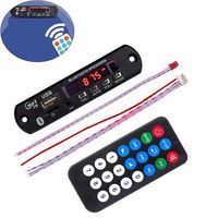 Bluetooth MP3 Decoding Board, Golden^Li 12V Wireless Bluetooth Audio Remote Module Support TF SD Card/USB/FM Radio for Speaker or Other Appliances