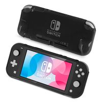 Protective Case for Nintendo Switch Lite, Soft TPU Anti-Scratch Shock-Absorption Grip Cover Case Compatible with Nintendo Switch Lite Console (Black)