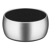 Islandse Bluetooth Speaker New Wireless Outdoor Mini Speaker Inserted SD Card Portable (Silver)