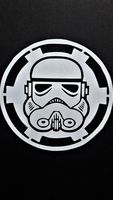 Chase Grace Studio Stormtrooper Star Wars Inspired Vinyl Decal Sticker|White|Cars Trucks Vans SUV Laptops Wall Art|5.25" X 5.25"|CGS613