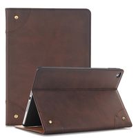 iPad Pro 12.9 Case, Vacio PU Leather Screen Protective Luxury Book Style Folio Case Design Multi-Angle Viewing Stand Book Cover for iPad Pro 12.9 -Dark Brown