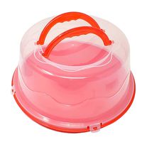 Round Cake and Dessert Carrier/Storage Container with Collapsible Handles & Sturdy Latches - Holds a Large 13" Cake - Perfect for Transporting Cakes, Pies, Tortes, Desserts