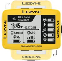 LEZYNE Mega XL Limited Yellow Edition GPS Bike Computer Yellow, One Size