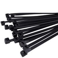 200 Pack of Black Cable Ties, 12" x 0.19" Heavy Duty Zip Ties Wire Ties, EANINNO Self Locking UV & Heat Resistant Tie Wraps, Plastic Nylon Zip tie Indoor Outdoor Multipurpose