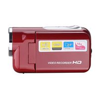 Fan-Ling HD 720P Video Camcorder, Handheld Digital Camera,4X Digital Zoom,2.0 inch TFT LCD Screen,16 Megapixel,LED Flash (Red)