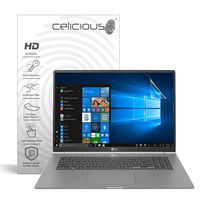 Celicious Vivid Invisible Glossy HD Screen Protector Film Compatible with LG Gram 17 17Z990 [Pack of 2]