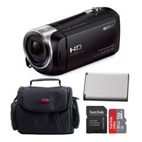 Sony HD Handycam Camcorder (Black) with Sony 32GB Accessory Bundle
