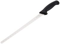 Mercer Culinary M23010 Millennia 10.3-Inch Granton Edge Salmon Slicer, Black