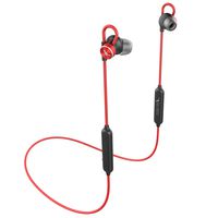 CLOUD FOX H4 Bluetooth Wireless Headphones,8H Play Time,Noise Canceling,IPX6 Waterproof,Powerful Bass&Hi-Fi Stereo Sound Bluetooth Earbuds with Magnetic Design,Lightweight&Fast Pairing [Red]