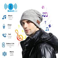 Wireless Bluetooth Beanie Hat,Gift for Men Women,Rechargeable Wireless Bluetooth V5.0 Beanie Hats,Headphone Beanie with Bluetooth Unique Christmas Tech Gifts for Women Mom Her Men Teens Boys Girls