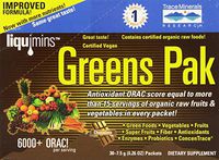Trace Minerals Greens Pak, Chocolate, 0.26 Oz Packets, 30-Count