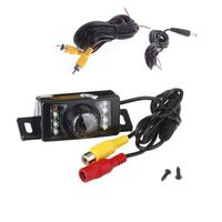 Wide-Angle Waterproof Car Rear View Camera Black Color Reversing Camera with Free Video Cable Back Camera for Parking Monitor DVD