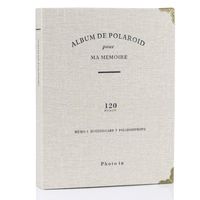 Borya 120 Pockets Mini Photo Album for 3-inch Photo,for Fujifilm Instax Mini 7s 8 8+ 9 25 26 50s 70 90 Instant Camera & Name Card,Polaroid PIC-300 Z2300 Film.(Light Grey, 120 Pockets)