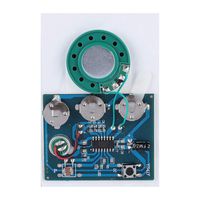 Sound Voice Module, 30 Seconds Recordable Sound Chip Module with Push Button/Light Activated/Wired Double Button Control for PlushToy Musical Gift DIY Audio Cards(Light Activated)