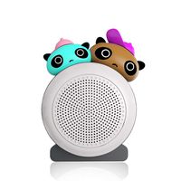 momoho Small Bluetooth Speaker - Mini Size but Great Sound Quality,up to 5 Hours Playtime,Photo Selfie Button & Answer Phone Calls,BTS0019C (White+Grey)