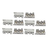 uxcell 10Pcs ASK1EN DIN Rail Mount Fuse Holder Terminal Block 500V 4mm2 Cable Gray