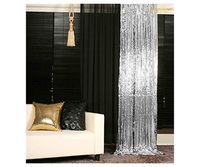 Silver Sequin Backdrop Sequin Curtain Backdrop 2 Panels Silver 3FTx6FT Shimmer Sequin Fabri Photography Backdrop-1018E