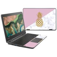 MightySkins Skin Compatible with Lenovo 300e Chromebook 11.6" (2018) - Pretty Pineapple | Protective, Durable, and Unique Vinyl Decal wrap Cover | Easy to Apply, Remove | Made in The USA