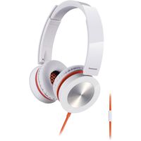 Panasonic RP-HXS400M-W Sound Rush Plus On-Ear Headphones, White