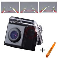 Rear View Backup Trajectory Camera, 170° Viewing Reversing Track Cam with Ruler Line with the Steering Wheel Moving Lines Parking Assistant for Camry